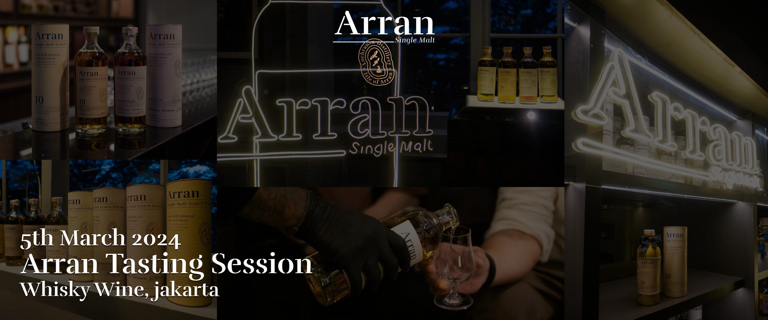 Arran event whisky wine